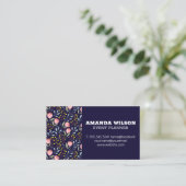 Carte De Visite Illustrations de fleurs naturelles (Debout devant)