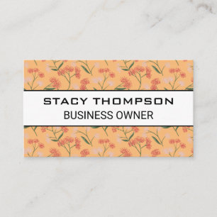 Carte De Visite Illustrations de fleurs naturelles