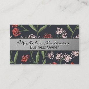 Carte De Visite Illustrations de fleurs naturelles