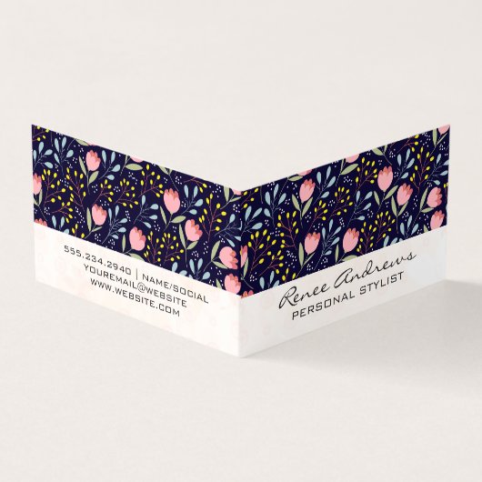 Carte De Visite Illustrations de fleurs naturelles (Extérieur)