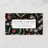 Carte De Visite Illustrations de fleurs naturelles (Devant)