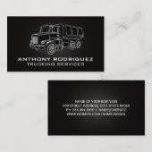Carte De Visite Illustrations de services de camionnage | Construc (Devant / Derrière)