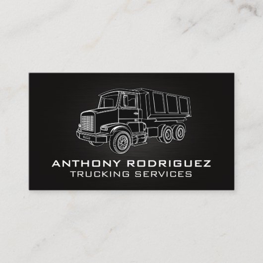 Carte De Visite Illustrations de services de camionnage | Construc (Devant)