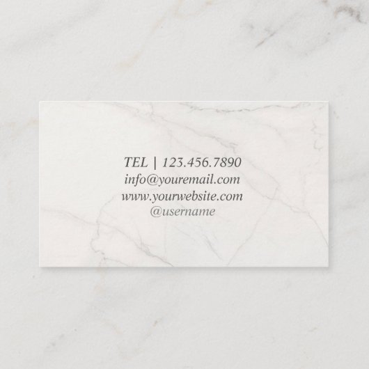 Carte De Visite Image clip de brosse créative (Dos)