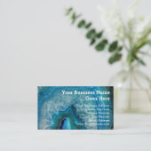 Carte De Visite Image cristalline de l'agent minéral de Blue Geode (Debout devant)