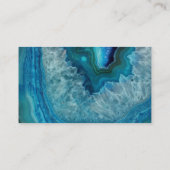 Carte De Visite Image cristalline de l'agent minéral de Blue Geode (Dos)