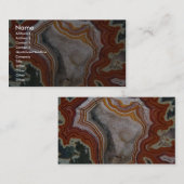 Carte De Visite Image d'agate de Dryhead (Devant / Derrière)