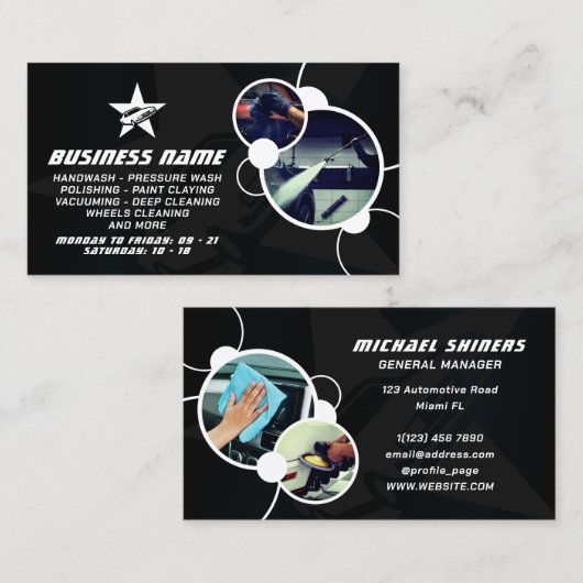 Carte De Visite Image de bulle professionnelle moderne (Devant / Derrière)