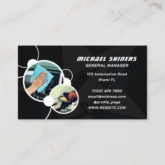 Carte De Visite Image de bulle professionnelle moderne (Dos)