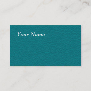 Carte De Visite Image de cuir turquoise