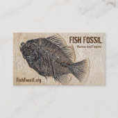 Carte De Visite Image de fossile de poissons (Devant)