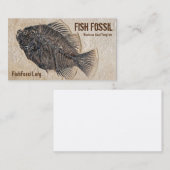 Carte De Visite Image de fossile de poissons (Devant / Derrière)