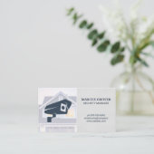 Carte De Visite Image de la maison | Icône Caméra de sécurité (Debout devant)