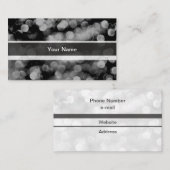 Carte De Visite Image de luminaires brillants noirs modérés (Devant / Derrière)