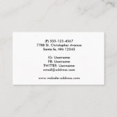 Carte De Visite Image de l'univers (Dos)