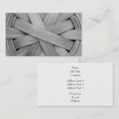 Carte De Visite Image de panier gris (Devant / Derrière)