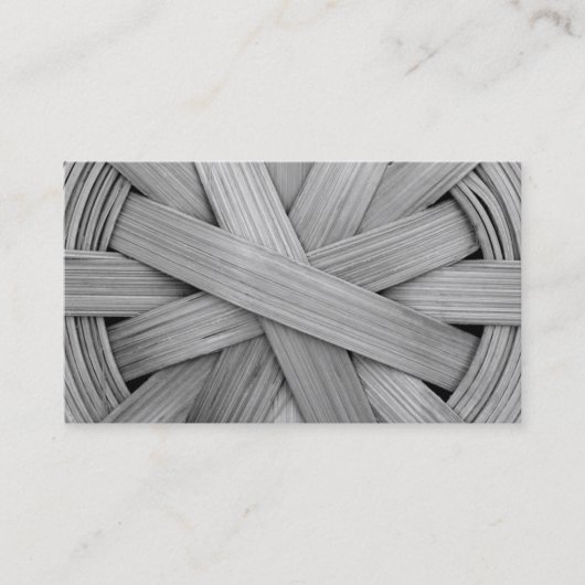 Carte De Visite Image de panier gris (Devant)