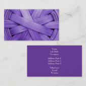 Carte De Visite Image de panier pourpre (Devant / Derrière)