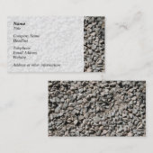 Carte De Visite Image de petites pierres (Devant / Derrière)