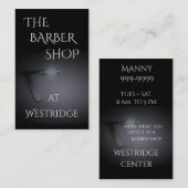 Carte De Visite Image de rasoir du salon de coiffure w/Straight (Devant / Derrière)