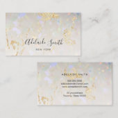 Carte De Visite image de texture opale (Devant / Derrière)