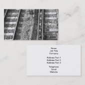 Carte De Visite Image de voies ferrées (Devant / Derrière)