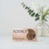 Carte De Visite Image des ammonites fossiles (Debout devant)