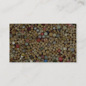 Carte De Visite Image des lièges de vin (Dos)