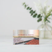 Carte De Visite Image du calculateur CPA de comptable public certi (Debout devant)