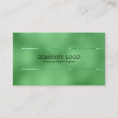 Carte De Visite Image du faux verre irisé vert chatoyant (Devant)