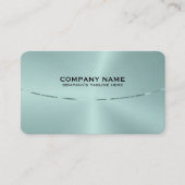 Carte De Visite Image d'une texture métallique verte de teinte (Devant)