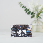 Carte De Visite Image élégante de la gemme de diamant (Debout devant)