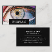 Carte De Visite Image élégante, service de sécurité (Devant / Derrière)