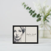 Carte De Visite Image féminine Portrait Aquarelle (Debout devant)