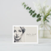 Carte De Visite Image féminine Portrait Aquarelle (Debout devant)