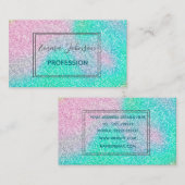 Carte De Visite Image holographique de la Parties scintillant d'im (Devant / Derrière)