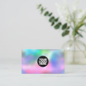 Carte De Visite Image holographique iridescente personnalisée (Debout devant)