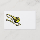 Carte De Visite image jaune stylisée de graphique de trombone (Dos)