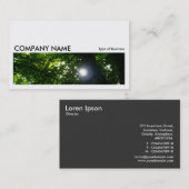 Carte De Visite Image Long 017 - Le Soleil À Travers Les Arbres (Devant / Derrière)