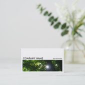 Carte De Visite Image Long 017 - Le Soleil À Travers Les Arbres (Debout devant)