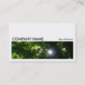 Carte De Visite Image Long 017 - Le Soleil À Travers Les Arbres (Devant)