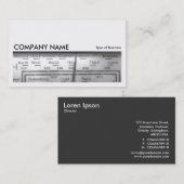 Carte De Visite Image longue 0110 - Ancien numéro de la radio brit (Devant / Derrière)