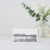 Carte De Visite Image longue 0110 - Ancien numéro de la radio brit (Debout devant)