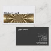 Carte De Visite Image longue 0111 - Gold Vortex (Devant / Derrière)