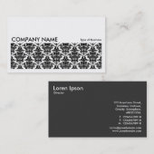 Carte De Visite Image longue 0112 - Modèle Damask (Devant / Derrière)