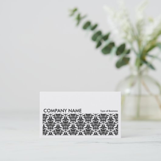 Carte De Visite Image longue 0112 - Modèle Damask (Debout devant)