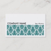 Carte De Visite Image longue 0123 - Moss Green Damask Pattern (Devant)