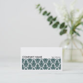 Carte De Visite Image longue 0124 - Damas vert foncé (Debout devant)