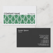 Carte De Visite Image longue 0125 - Damas vert de forêt (Devant / Derrière)