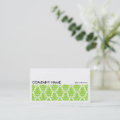 Carte De Visite Image longue 0128 - Martian Green Damask (Debout devant)